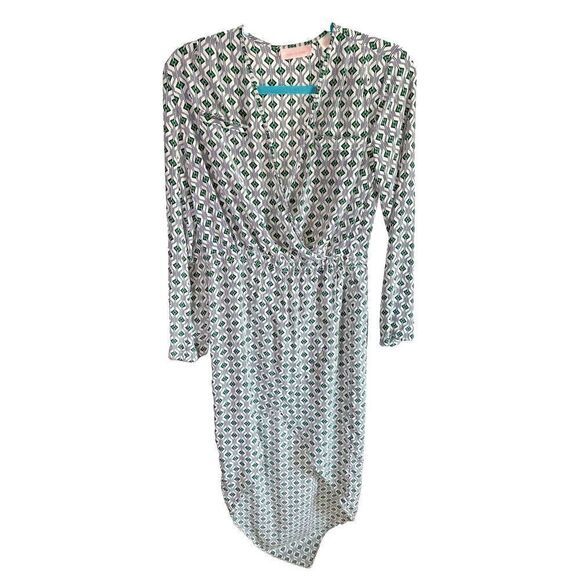 Sass and Bide 100% SILK wrap MIDI Long Dress faux wrap Diamond Green 2 M‎ - Picture 1 of 16